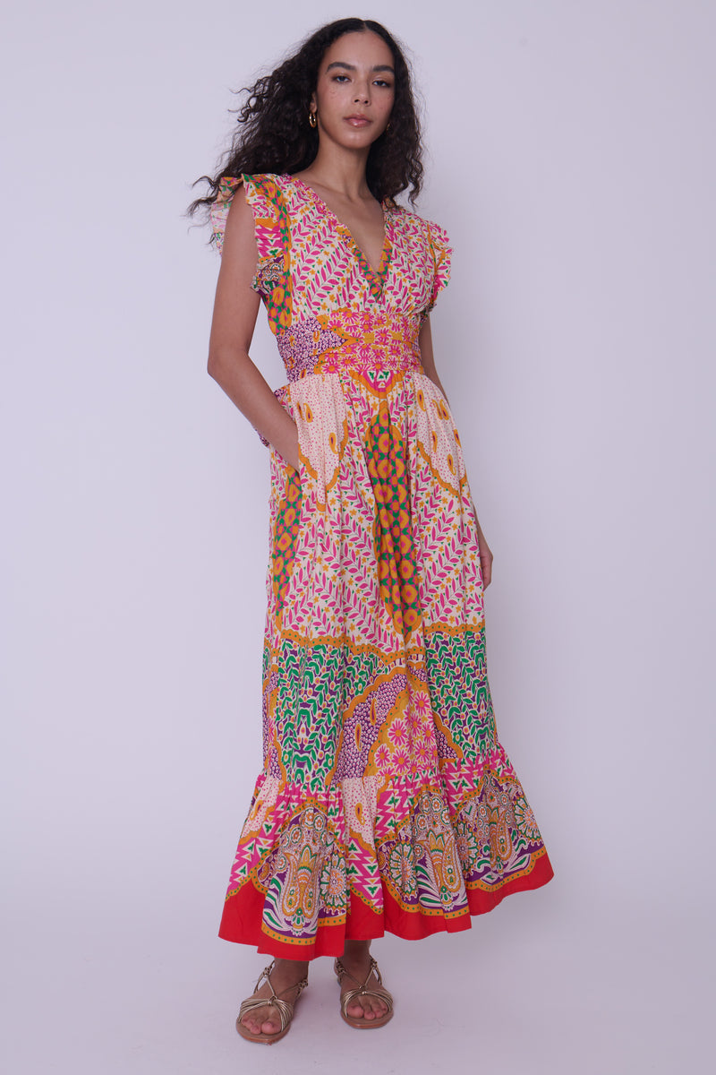 Gabriella Maxi Dress- Maxine Print