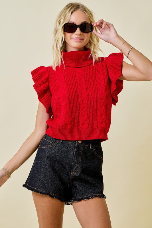 Always Busy Sweater- Red