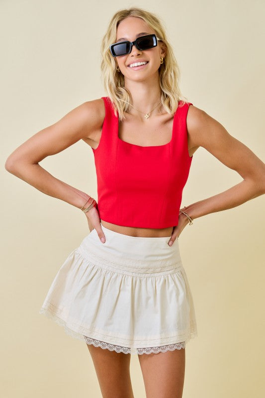 Goes With Everything Top- Red