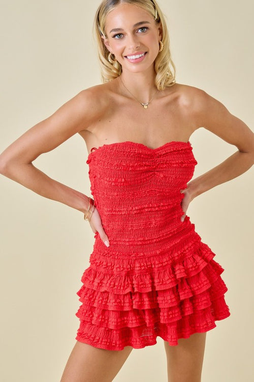 Best Part Dress- Red