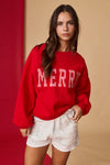 Merry Everything Sweatshirt- Red