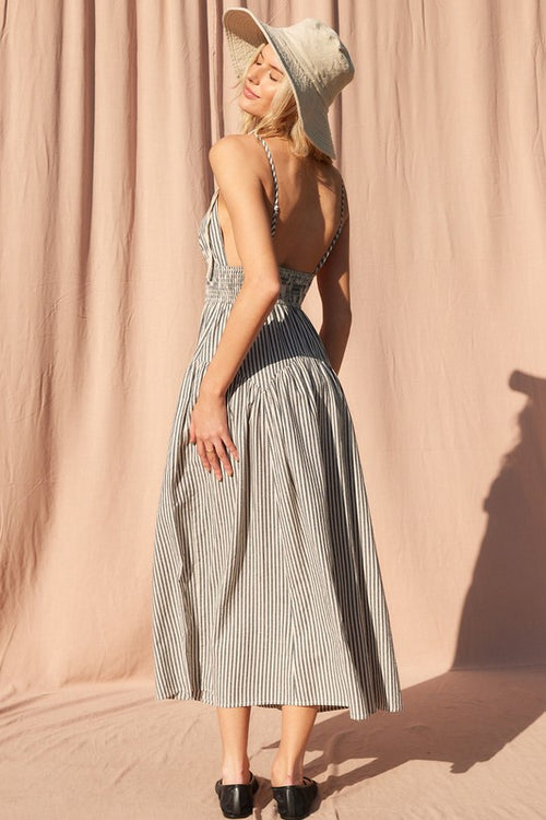 New Season Midi- Navy
