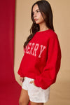 Merry Everything Sweatshirt- Red