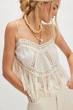 Sweet Escape Cami- Ivory