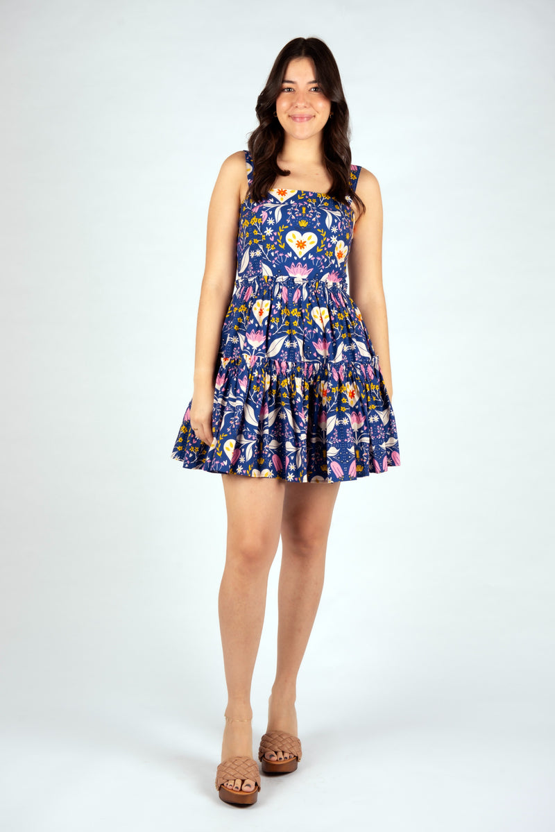 Peony Mini Dress- Folk Love