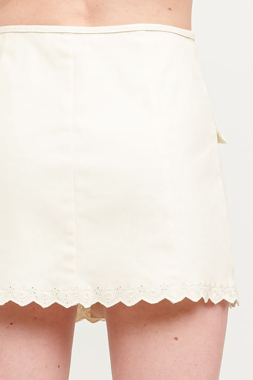 Vanilla Latte Skirt- Cream
