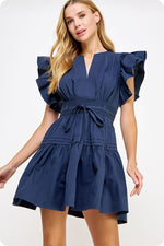 Out Of Office Dress- Navy