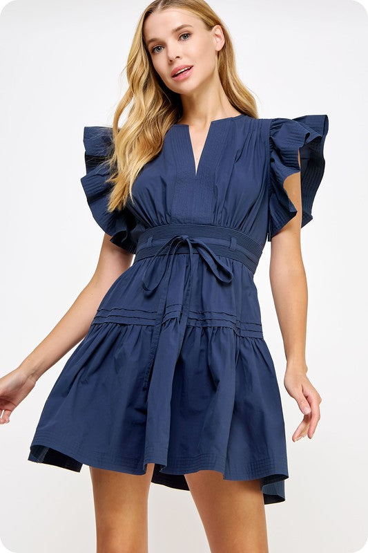 Out Of Office Dress- Navy