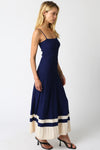 Having Fun Dress- Crown Blue Ecru