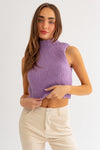 Sittin Pretty Knit Top - Purple