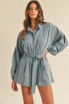 Such a Charmer Romper - Denim