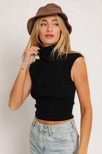 Sure Thing Top- Black