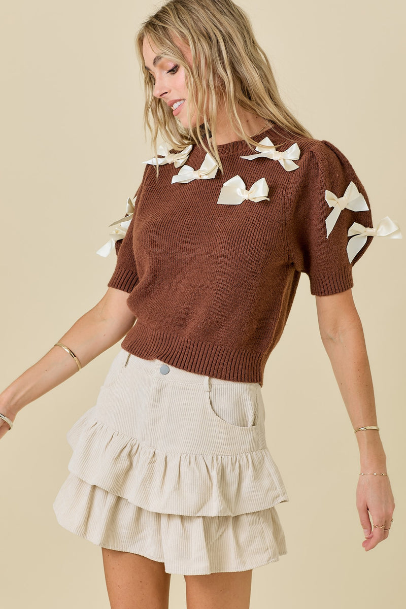 Head Turner Sweater- Brown