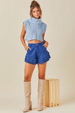 Girls Night Sweater- Blue Multi