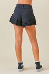 You Know You Love Me Shorts- Washed Black