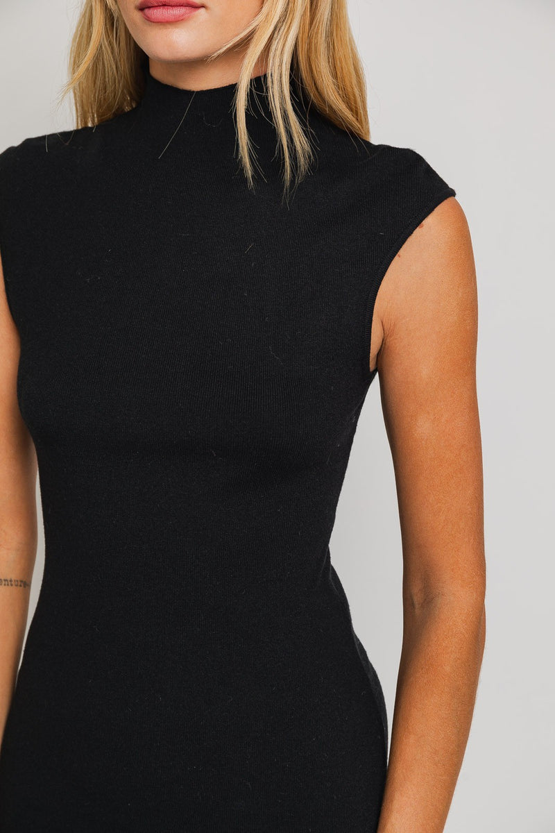 Karma Sweater Dress - Black