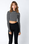 Striped Sweater - Black/White