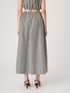 Gingham Maxi Skirt- Black Gingahm
