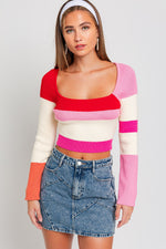 Lover Top- Red Multi