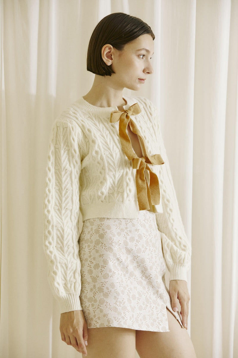 Oh So Sweet Sweater- Cream Brown