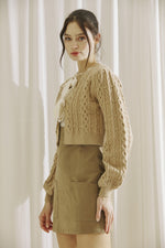 Oh So Sweet Sweater- Brown Ivory