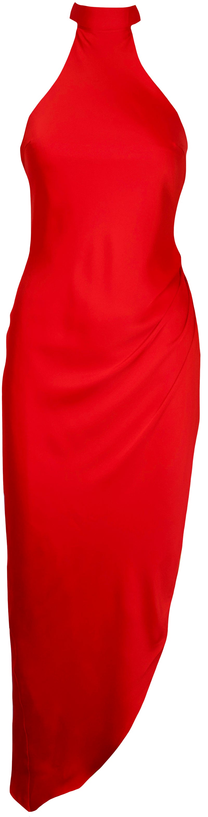 Jiya Halter Dress- Red