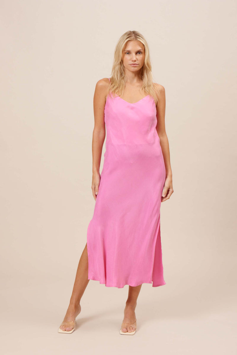 Colette Slip Dress- Pink