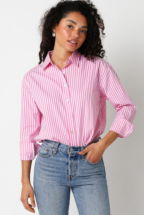 The Colony Button Down - Pink