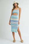 Summer Wishes Midi Dress- French Blue