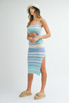 Summer Wishes Midi Dress- French Blue