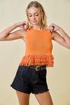 Never Back Down Top- Orange