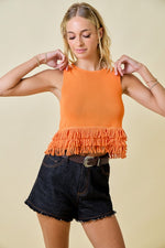 Never Back Down Top- Orange