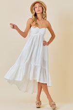 Burnt Summer Dress- White