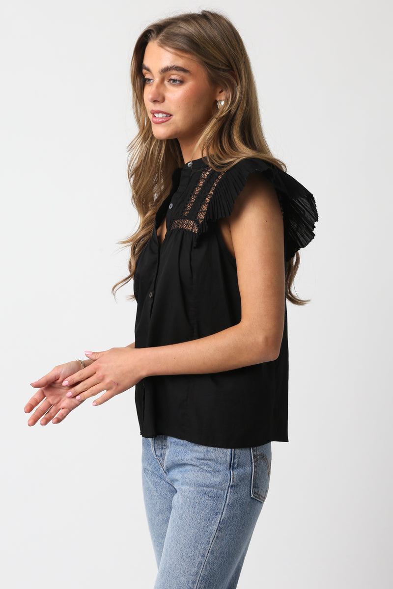 South Of France Top- Black