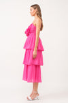 Love Shack Midi- Fuchsia