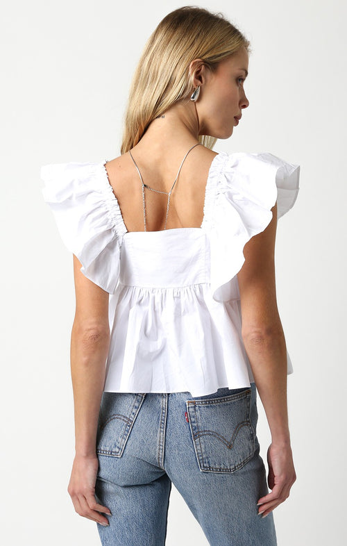 French Summer Top- White