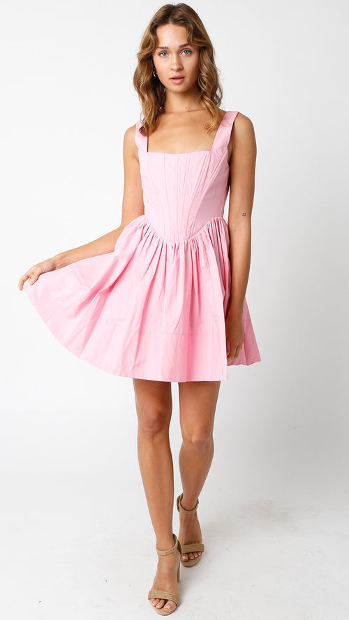 Society Social Dress- Baby Pink