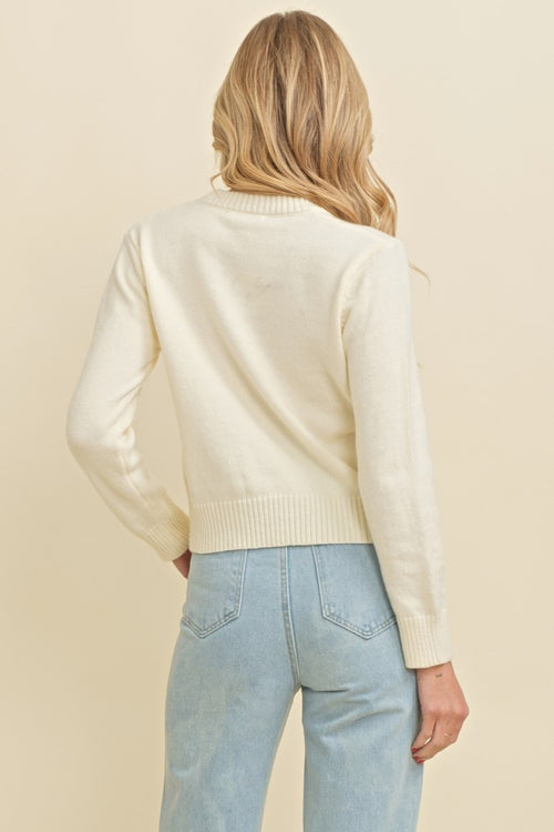 Sugar Blush Sweater- Ivory