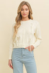 Sugar Blush Sweater- Ivory