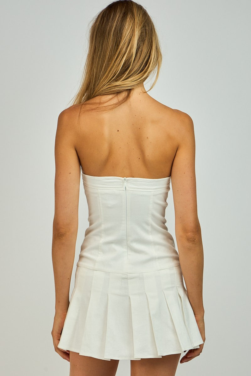 No Such Thing Dress- White