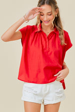 Raven Blouse - Red