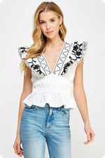 All Eyelet On Me Top - Off White