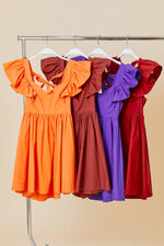 Go Team Dress - Tangerine