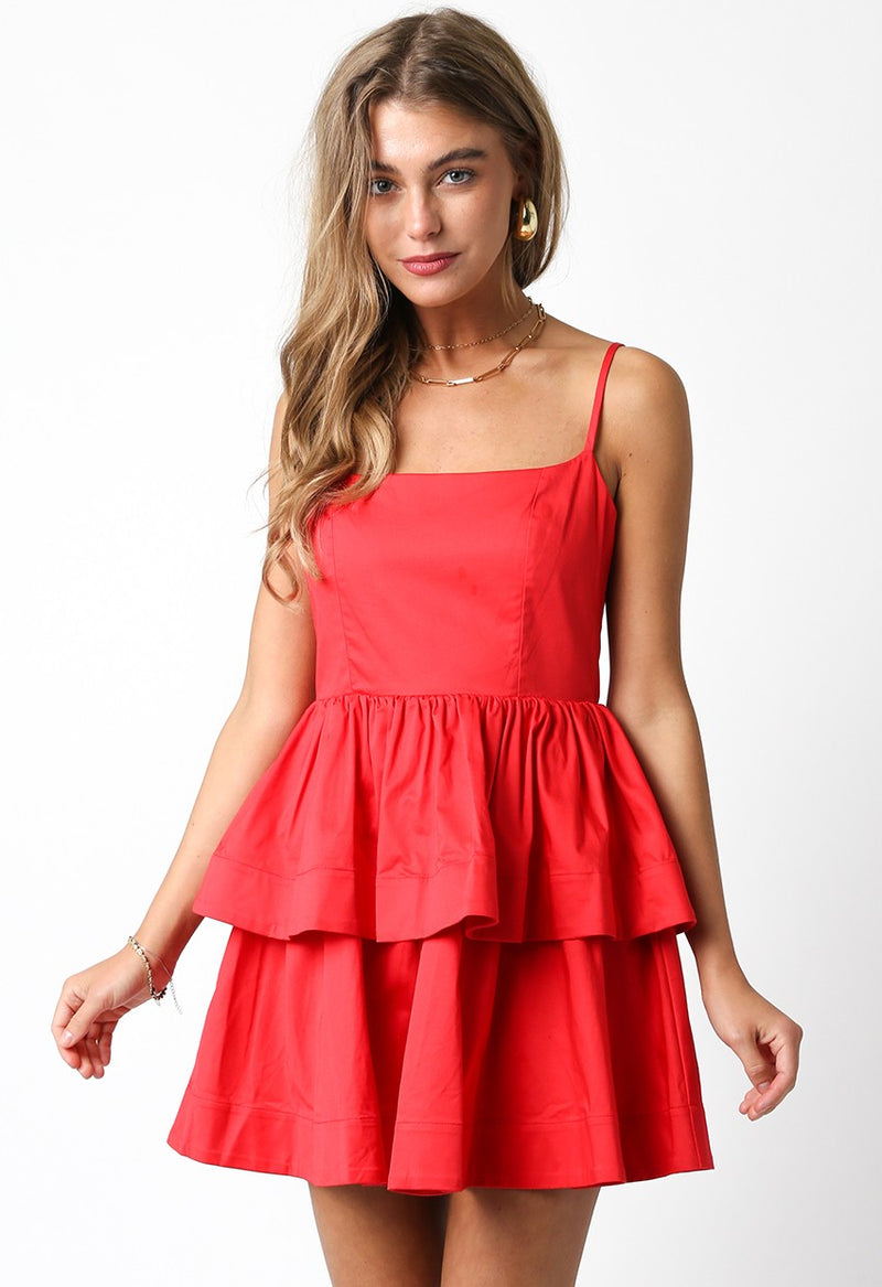 Lawton Mini Dress- Red