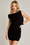 Make The Move Sweater Dress- Black