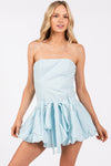 Double Bubble Dress- Baby Blue