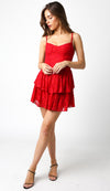 Cute As Pie Dress- Red