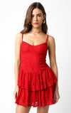 Cute As Pie Dress- Red