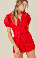 Rowdy Romper- Red