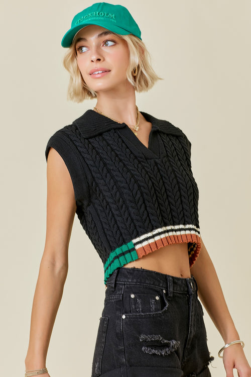 Lucky Stars Sweater- Black Multi